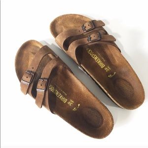 Birkenstock Ibiza cocoa leather sandals